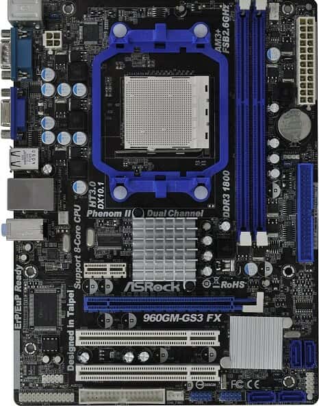 Asrock 960gm gs3 fx проверка совместимости